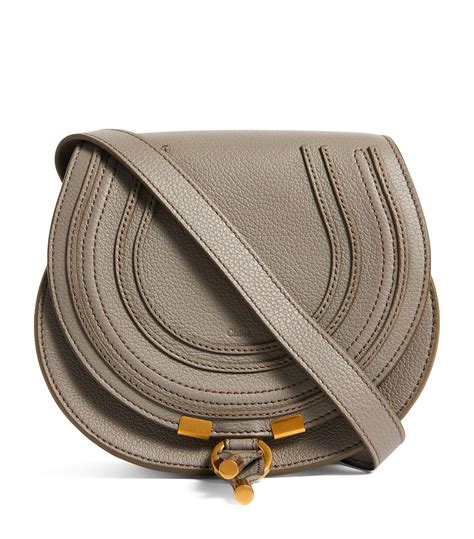 chloe marcie small cashmere grey|Chloe Small Marcie Saddle Bag in cashmere grey .